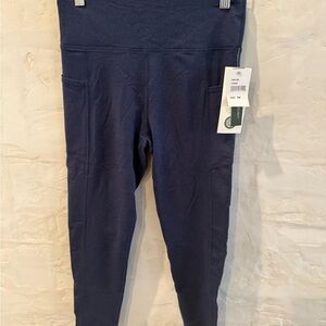 Threads 4 Thought Blue Leggings with High-Rise Waistband